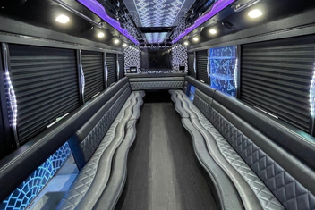 Palm Bay Party Bus Interior