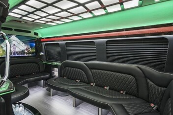 Palm Bay Sprinter Party Bus Interior
