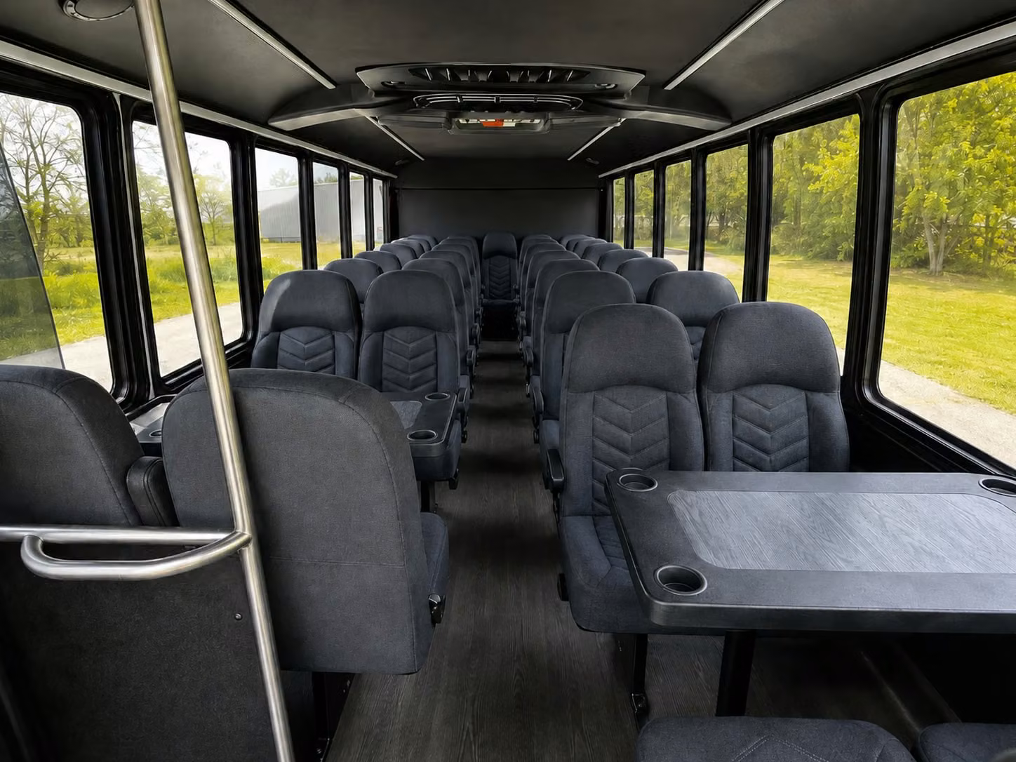 15 passenger minibus interior