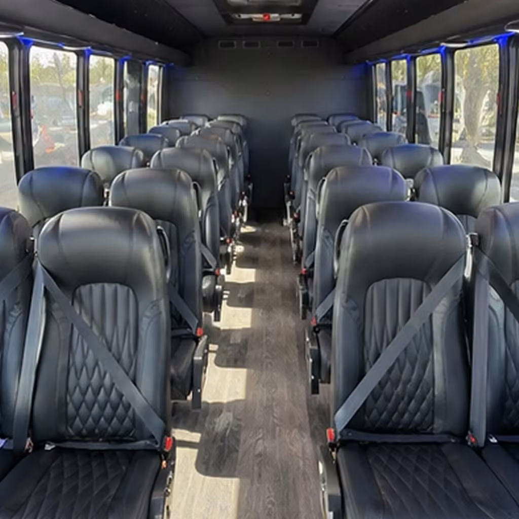 25 passenger minibus inside