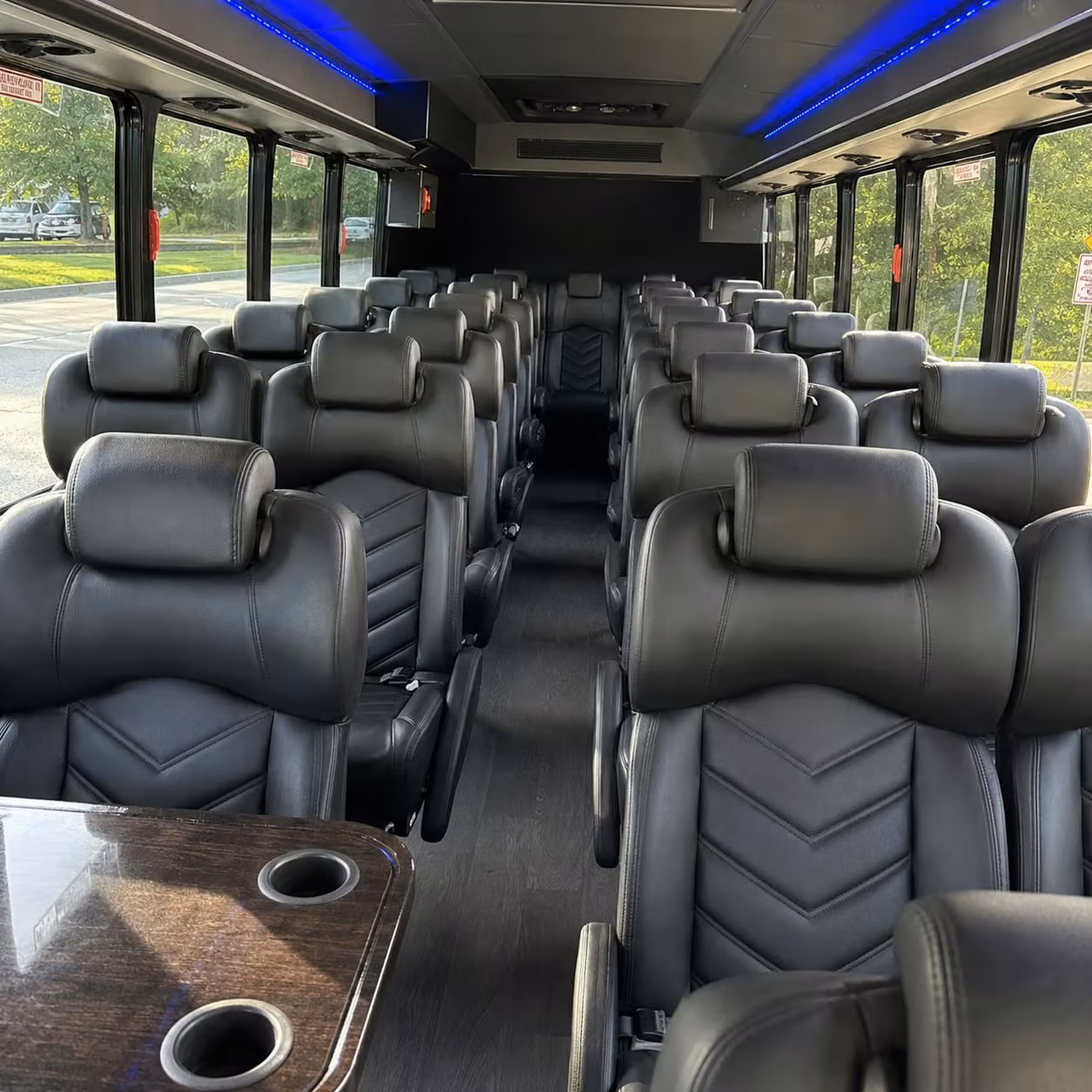 35 passenger minibus inside