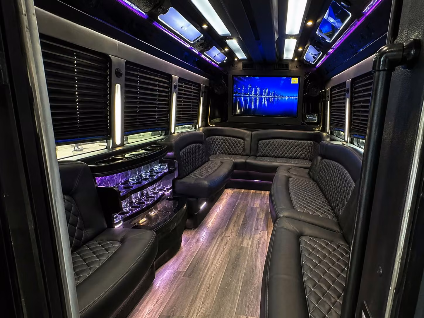 party bus rentals for palm bay high school prom nights